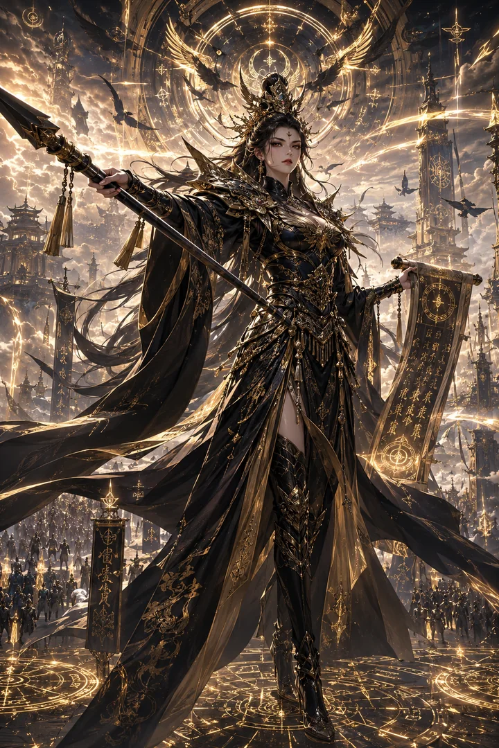 Nine Heavens Mysterious Nữ · Tranh nhân vật gốc của Xuantian Oracle