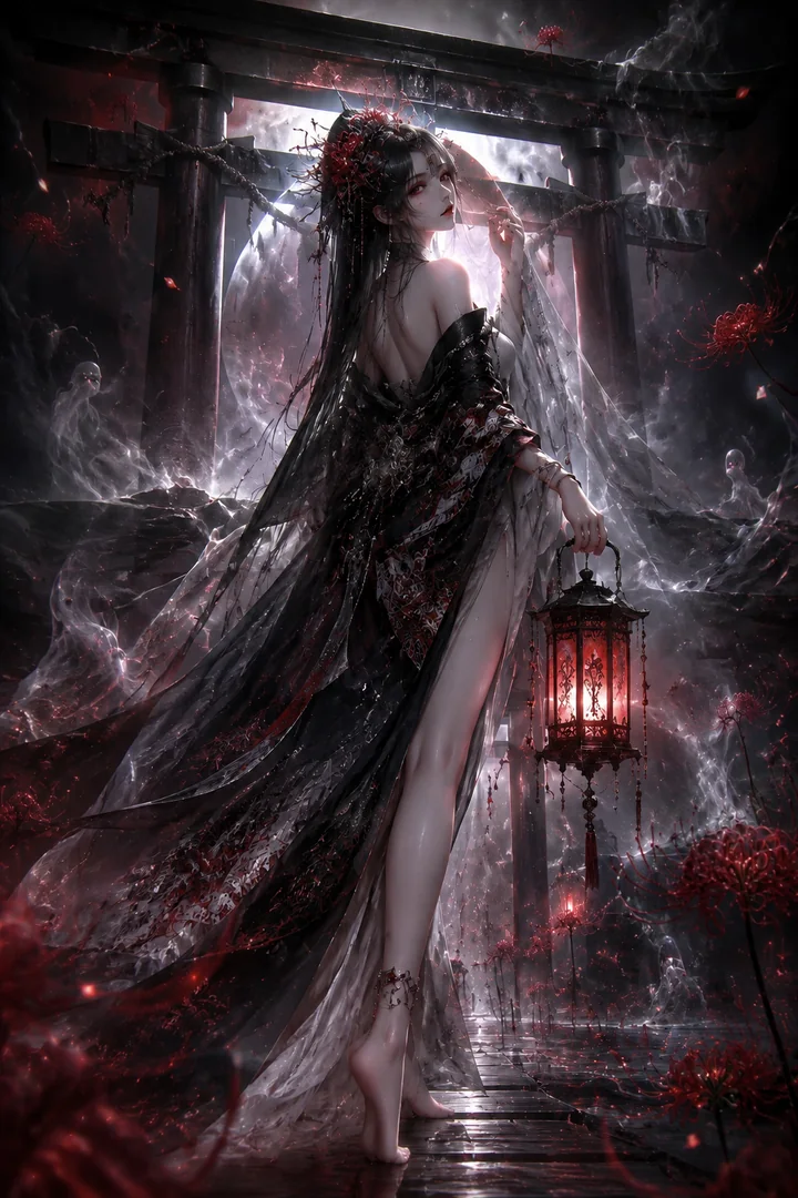 Izanami · Yomi Higan nghệ thuật nhân vật gốc