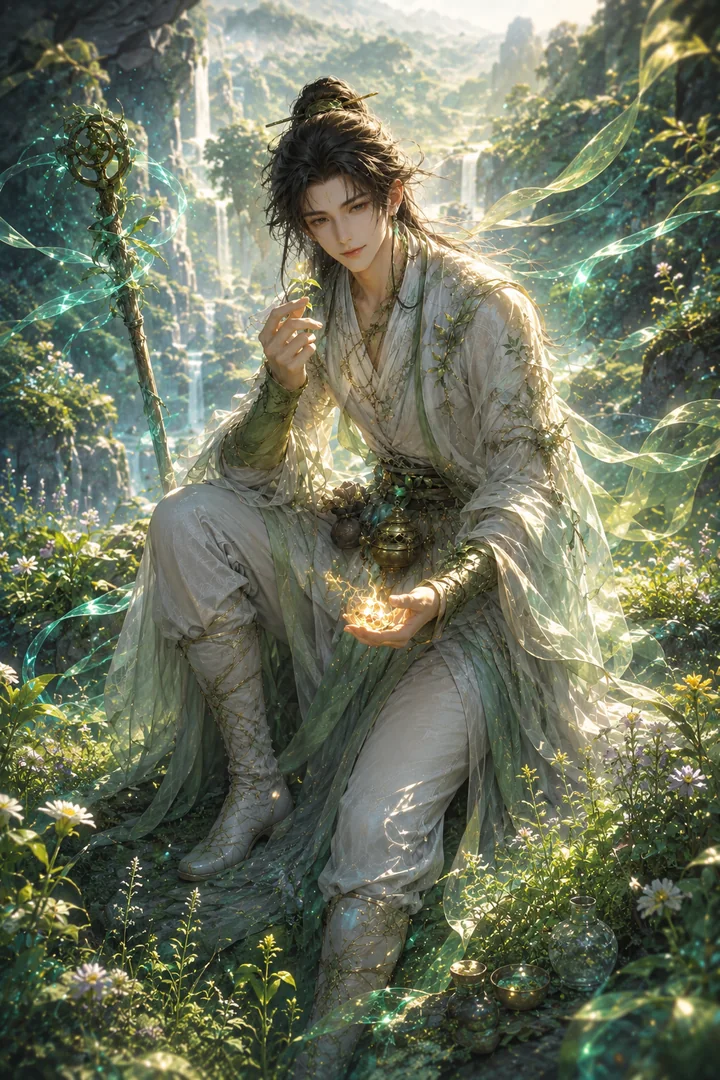 Yan Di · Tranh nhân vật gốc Baicao Shennong