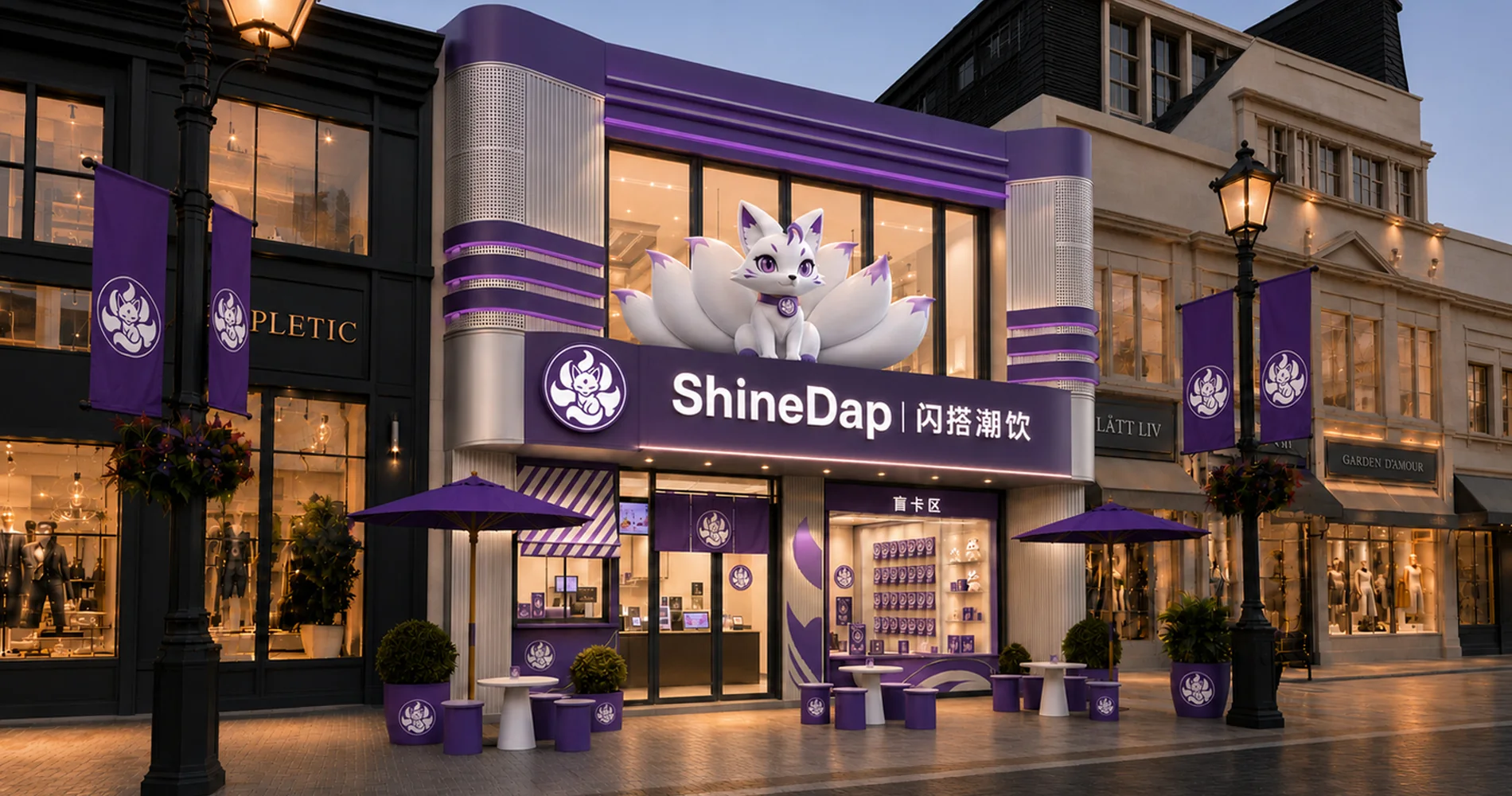 SHINEDAP DRINKS 플래그십 콘셉트